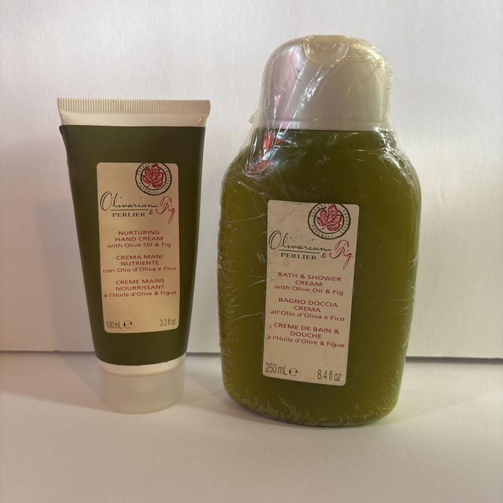 Perlier Olivarium & Fig Olive Oil Bath Shower Cream and Hand cream